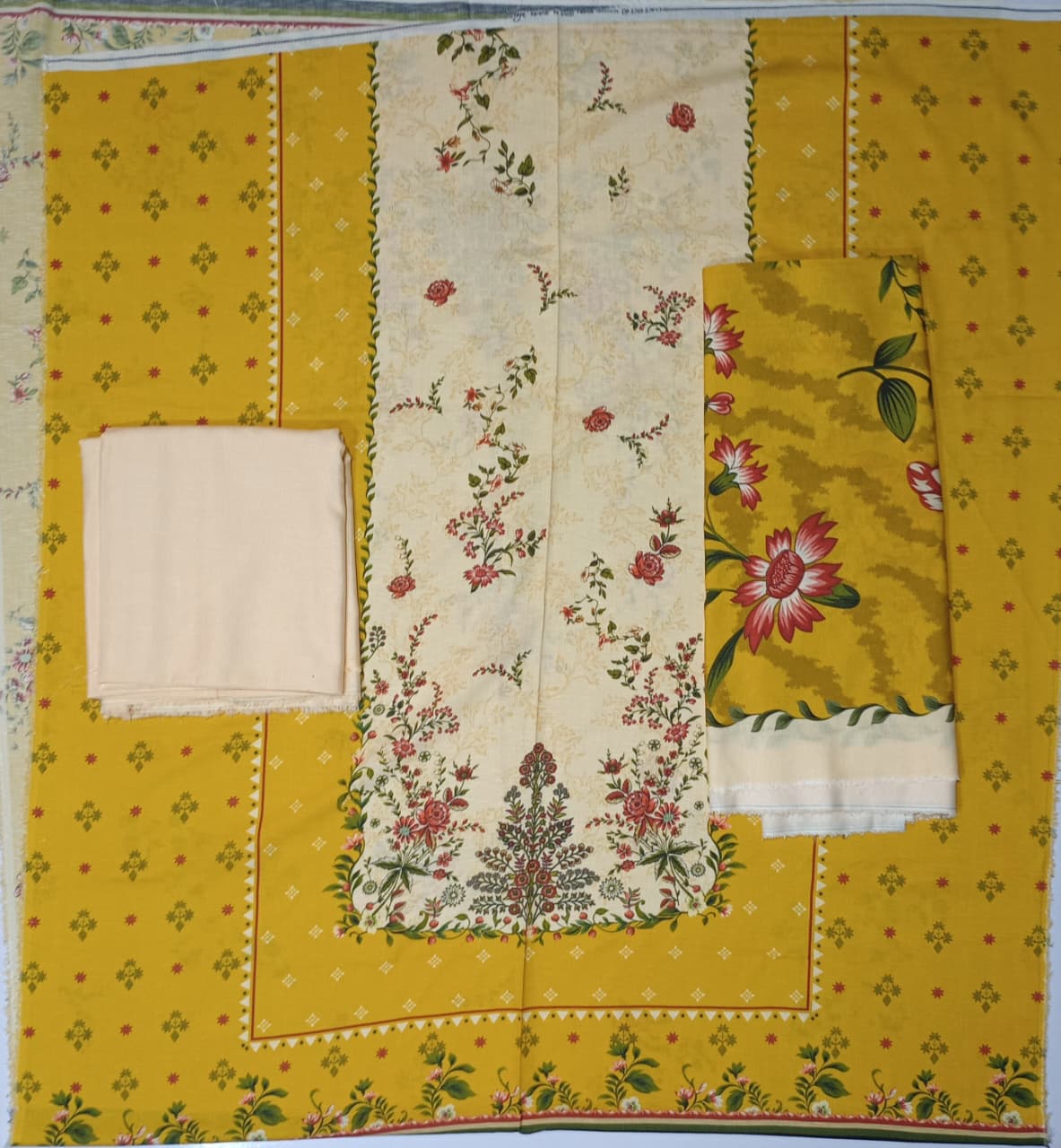 Bin Inam Printed Rice Karandi 3 Piece Vol.1 D12