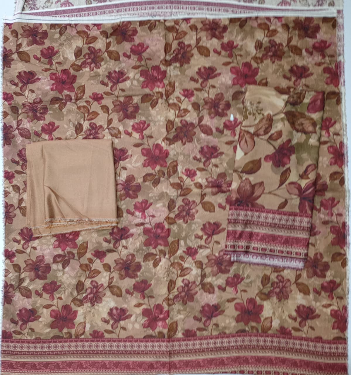 Bin Inam Printed Rice Karandi 3 Piece Vol.1 D2