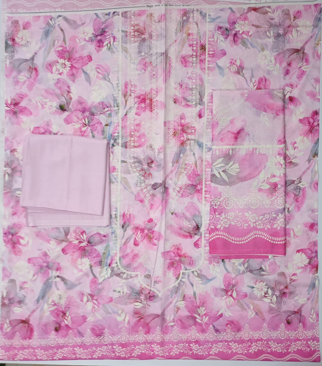 Bin Inam Printed Rice Karandi 3 Piece Vol.1 D7
