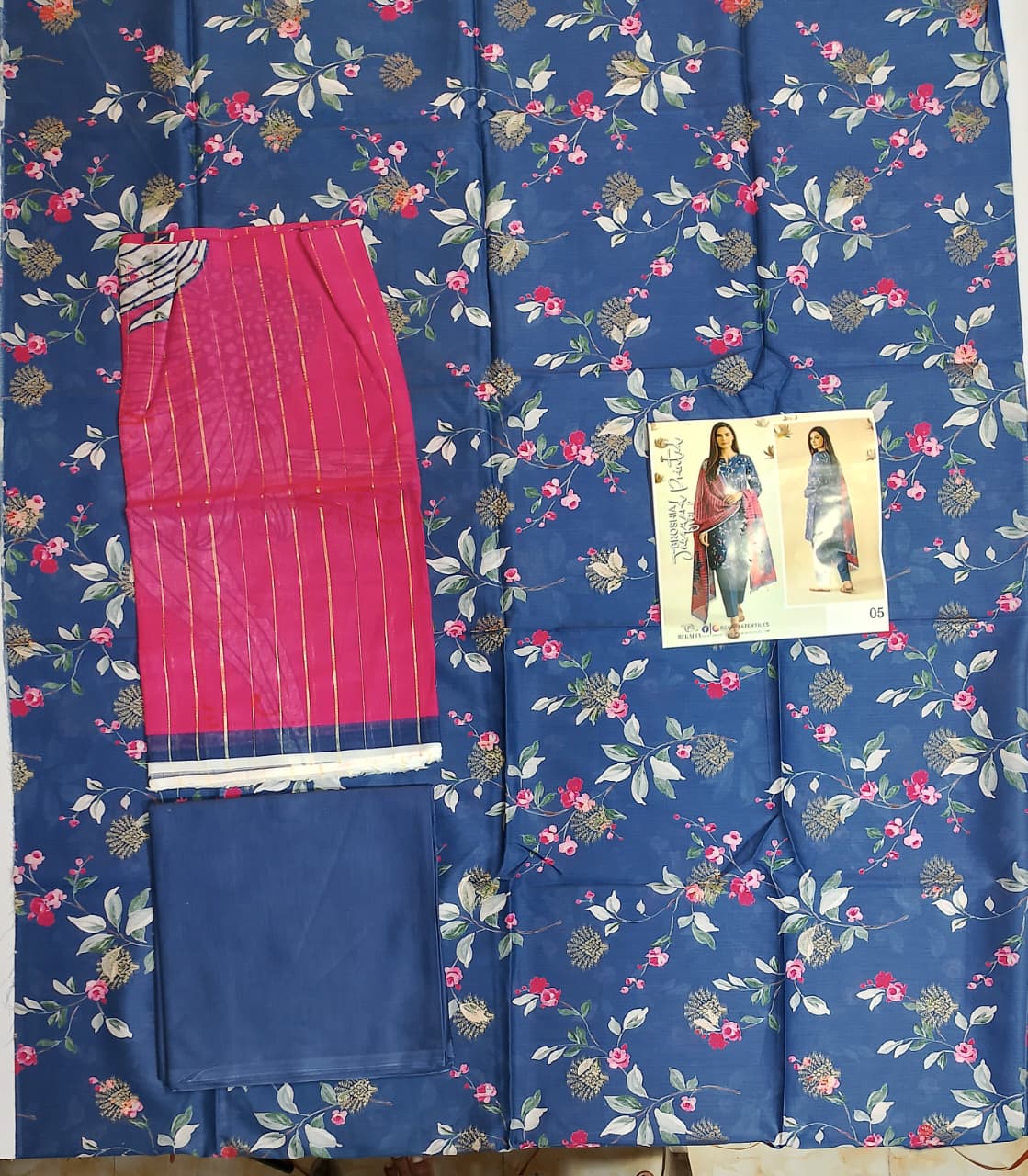 Regalia Jacquard Printed Lawn 3pc vol.3.D5