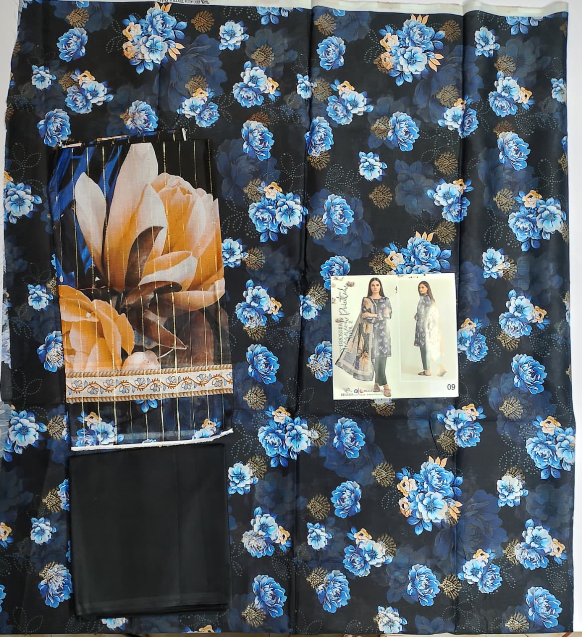 Regalia Jacquard Printed Lawn 3pc vol.3.D9