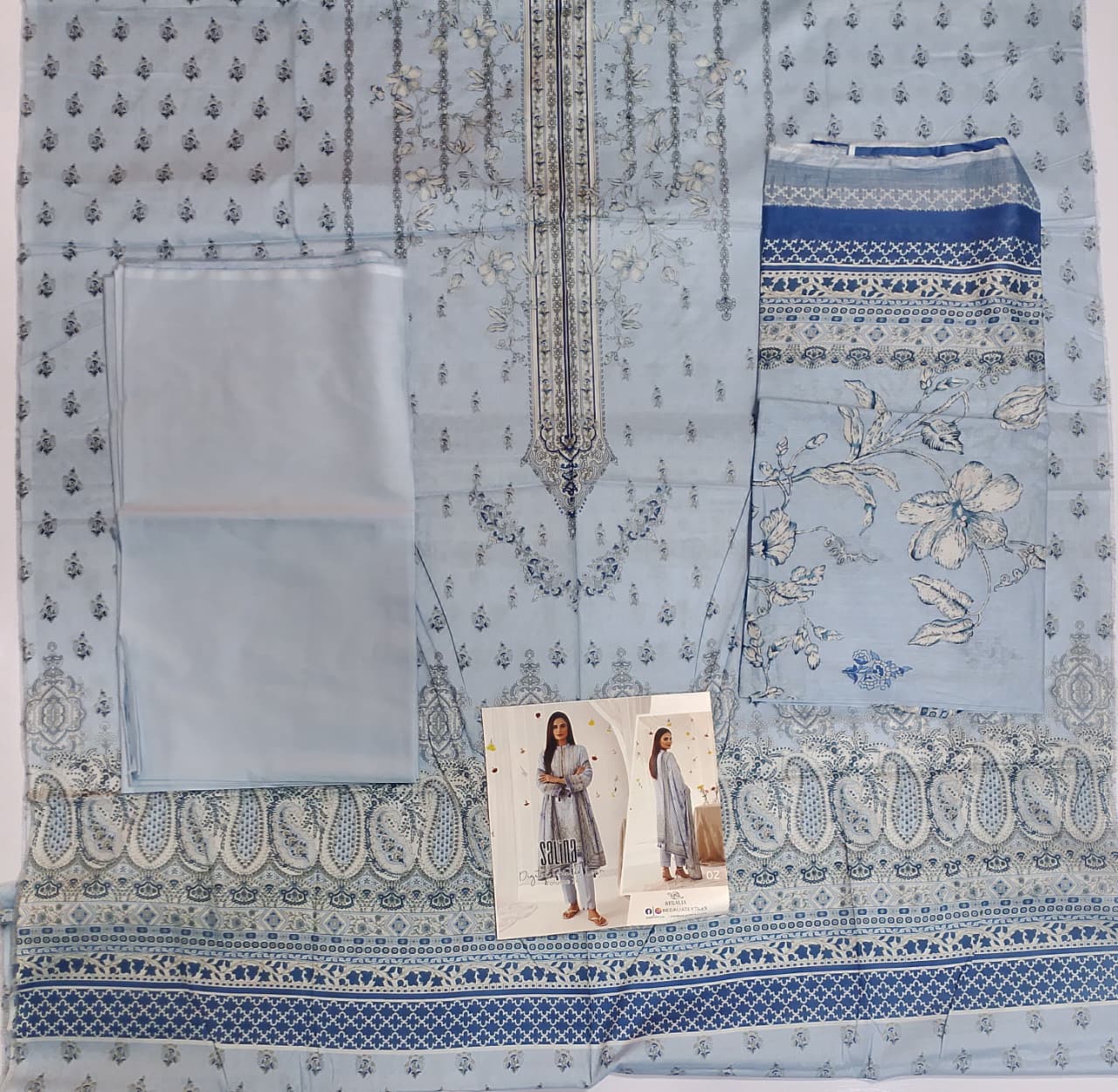 Salina Regalia Digital Printed Lawn 3pc Vol-14-D2
