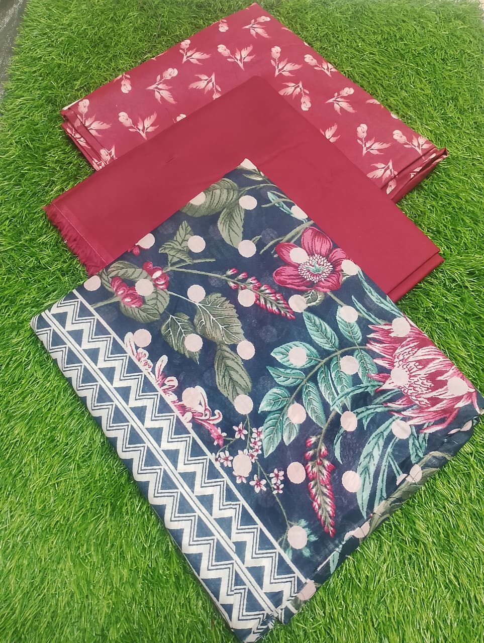 Sapphire Printed Premium Lawn 3pc Vol-2-D2