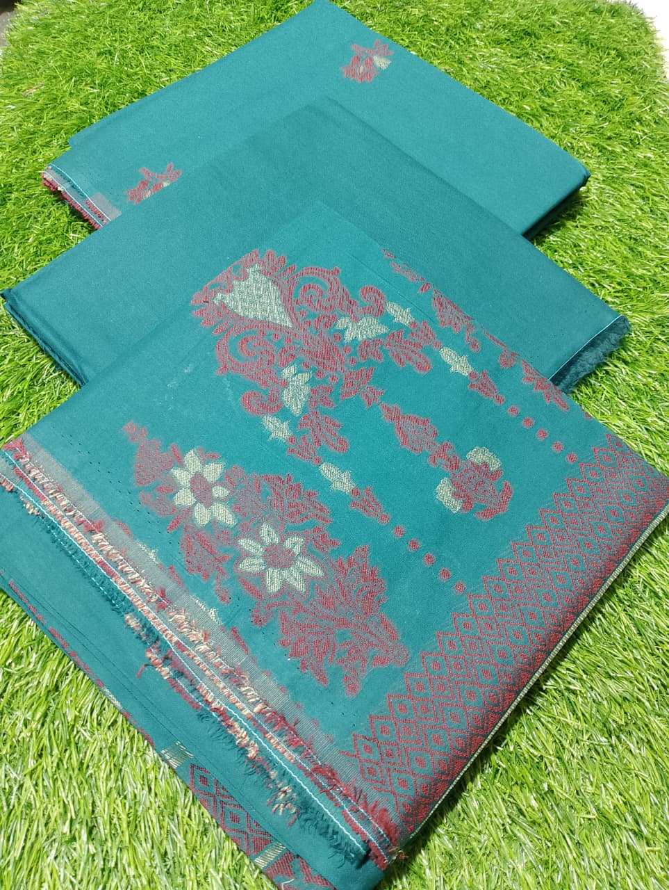 Saya Premium Jaquard 3pc Summer Suit Vol-3-D9