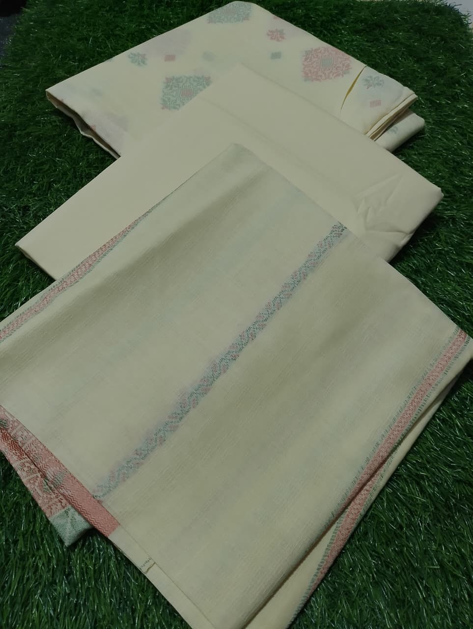 Saya Premium Jaquard 3pc Summer Suit Vol-3-D10