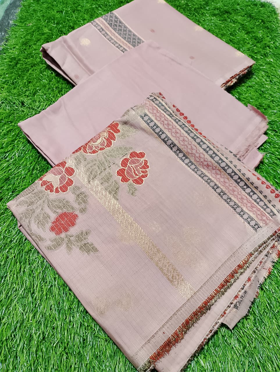 Saya Premium Jaquard 3pc Summer Suit Vol-3-D7