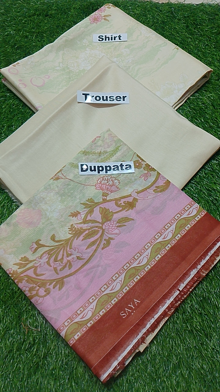 SAYA Premium Printed Lawn 3Pc Vol.09.D1