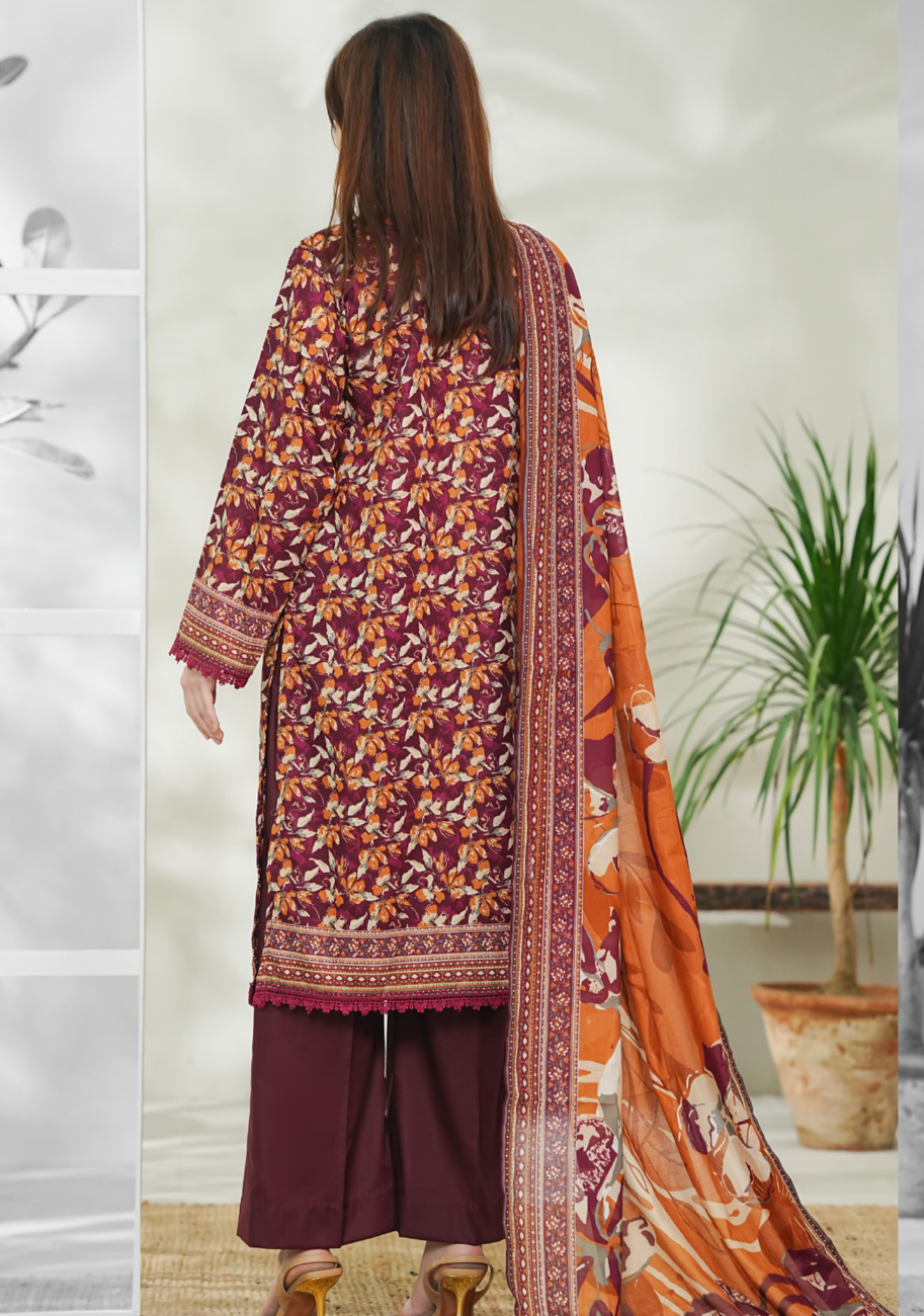 Vs Daman Exclusive Printed Lawn 3pc Vol-1-D21