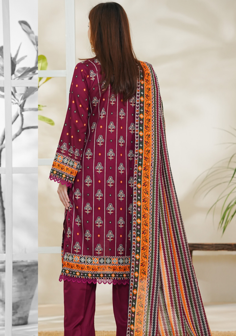 Vs Daman Exclusive Printed Lawn 3pc Vol-1-D25