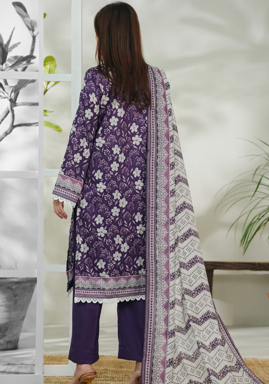 Vs Daman Exclusive Printed Lawn 3pc Vol-3-D27