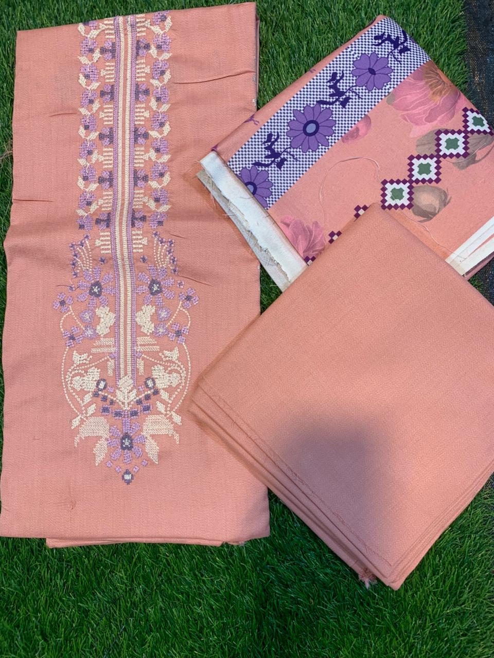 Bin Inam Luxury Embroidered 3pc D6