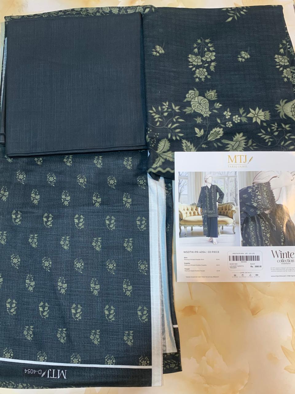 MTJ Luxury Printed Khaddar 3pc D5