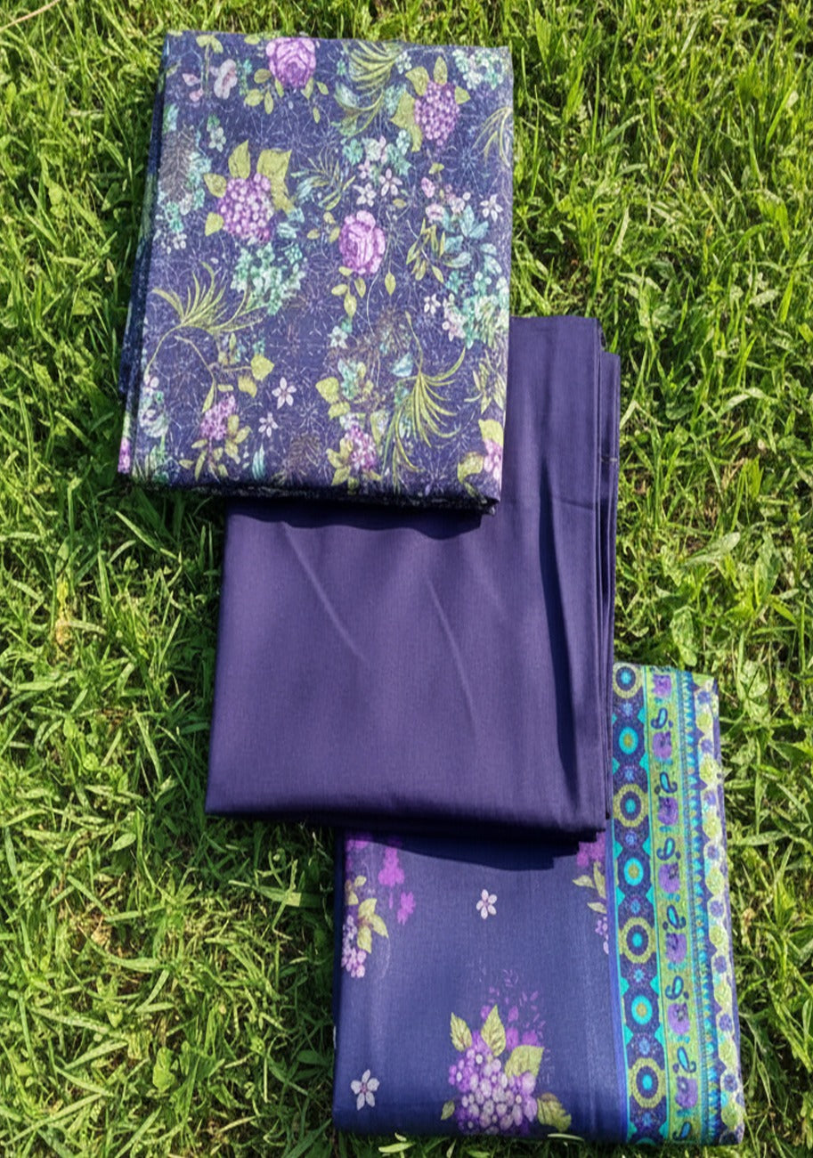 Bin Inam V9 Printed Premium Lawn 3pc D2