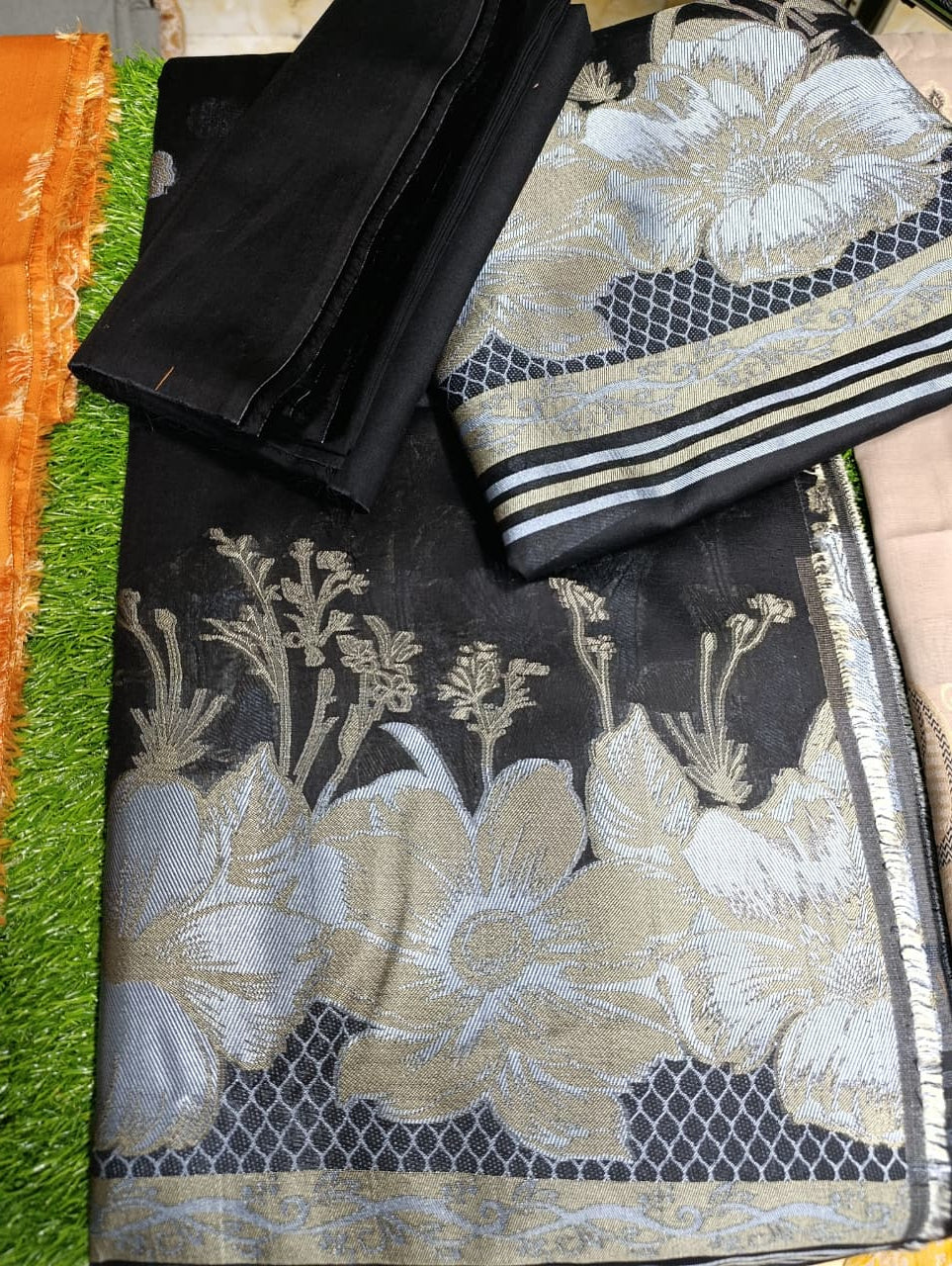 Bin Inam Signature Jaquard Printed 3pc Vol.02 D6