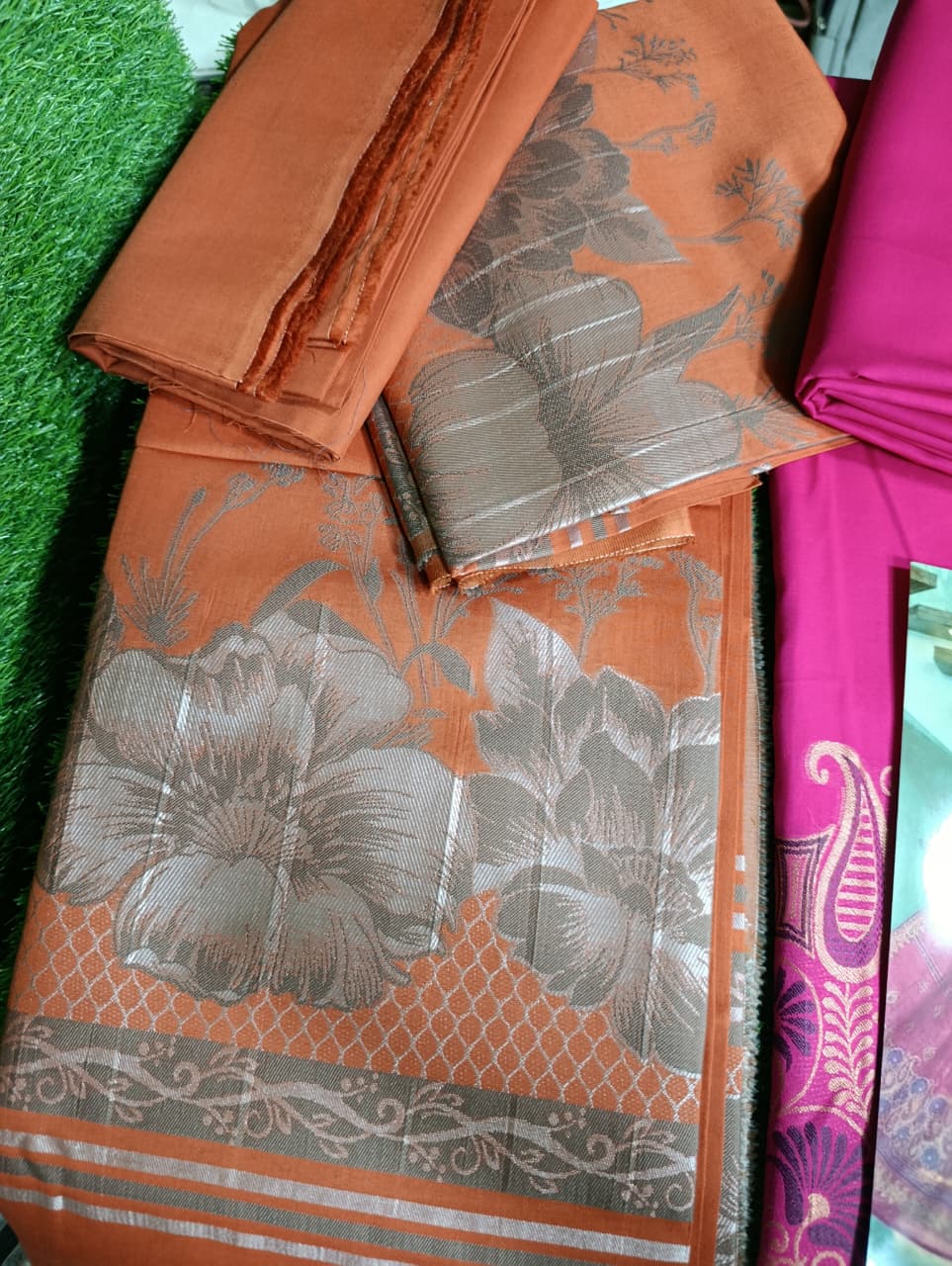 Bin Inam Signature Jaquard Printed 3pc Vol.02 D2