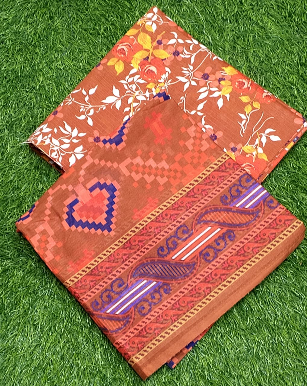 Zoey Premium Digital Printed bana Dora Lawn 3pc D3