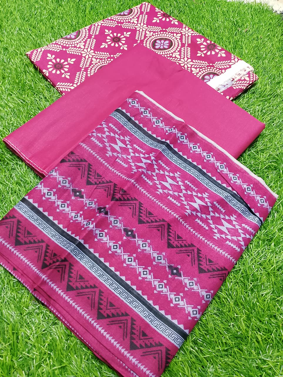 Edenrobe Luxury Printed Lawn 3pc Vol 1 D4