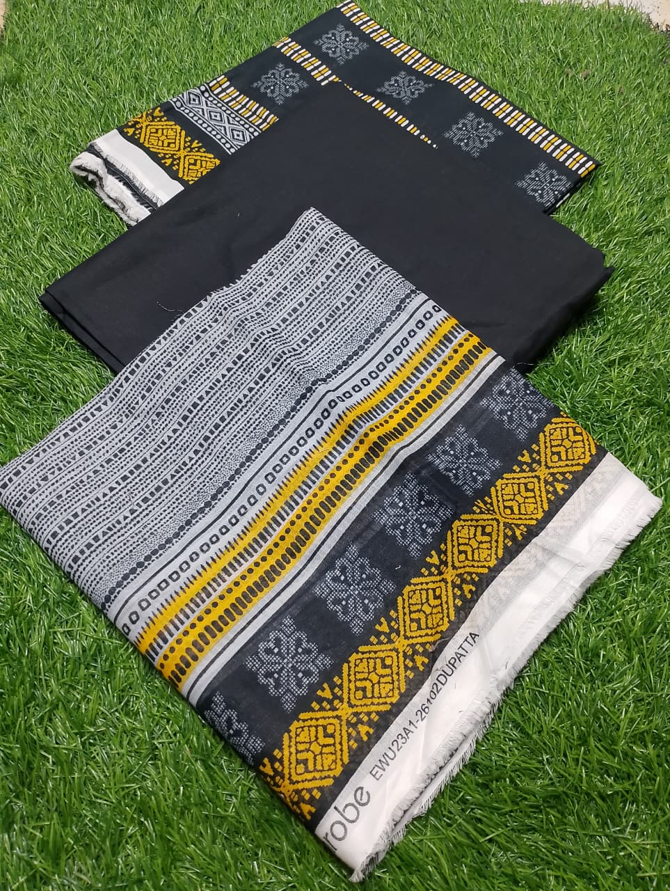 Edenrobe Luxury Printed Lawn 3pc Vol 1 D7