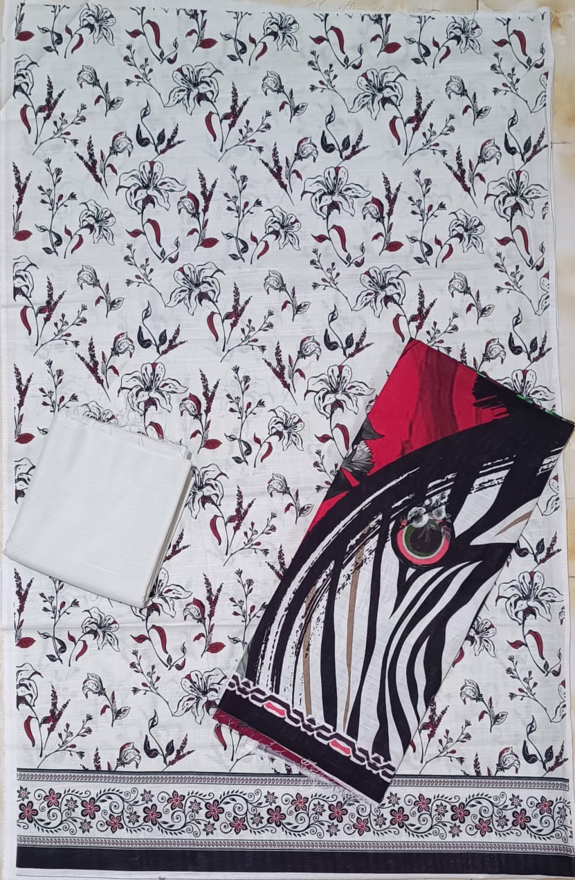 Gul Ahmed Luxury Khaddar Printed 3pc D15