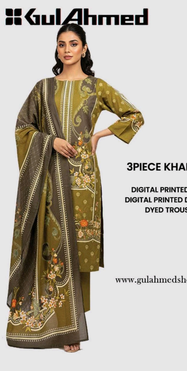 Gul Ahmed Luxury Khaddar Printed 3pc D17