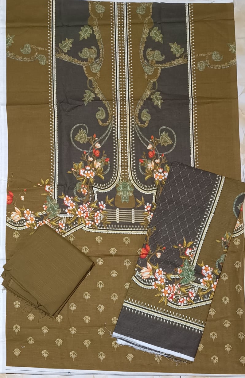 Gul Ahmed Luxury Khaddar Printed 3pc D17