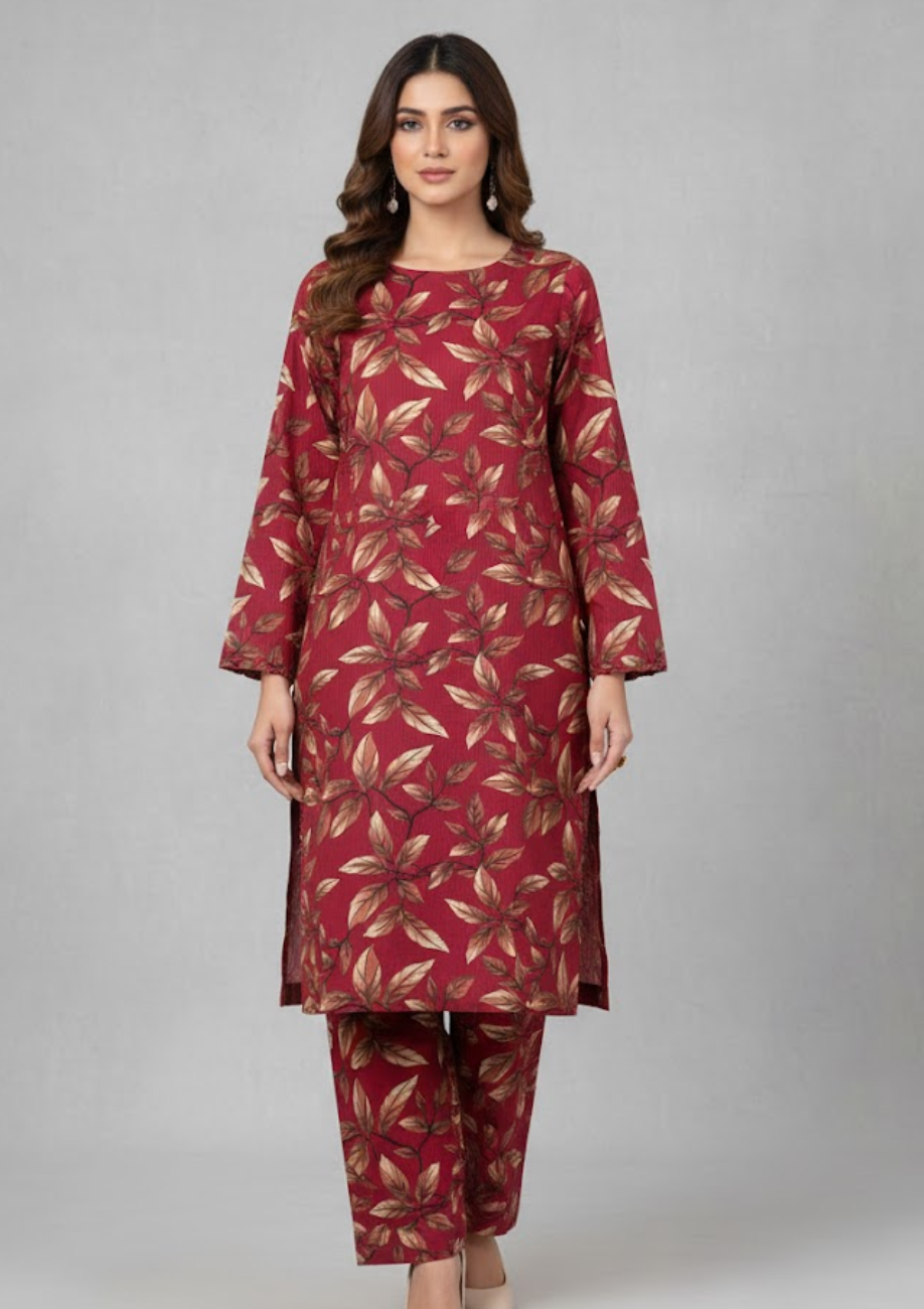 Sabeen Banadora Allover Linen 2pc D50