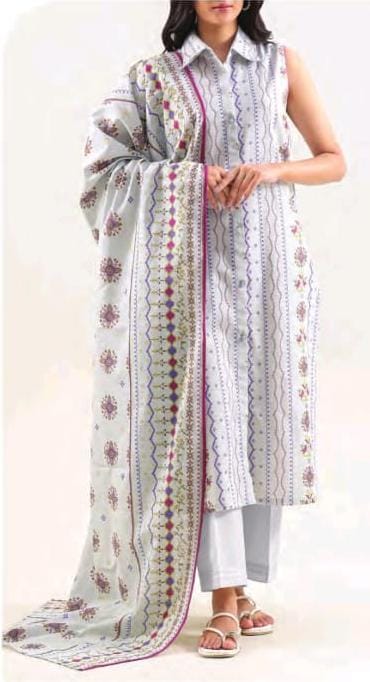 Saya Printed Cotton Khaddar 3pc D20
