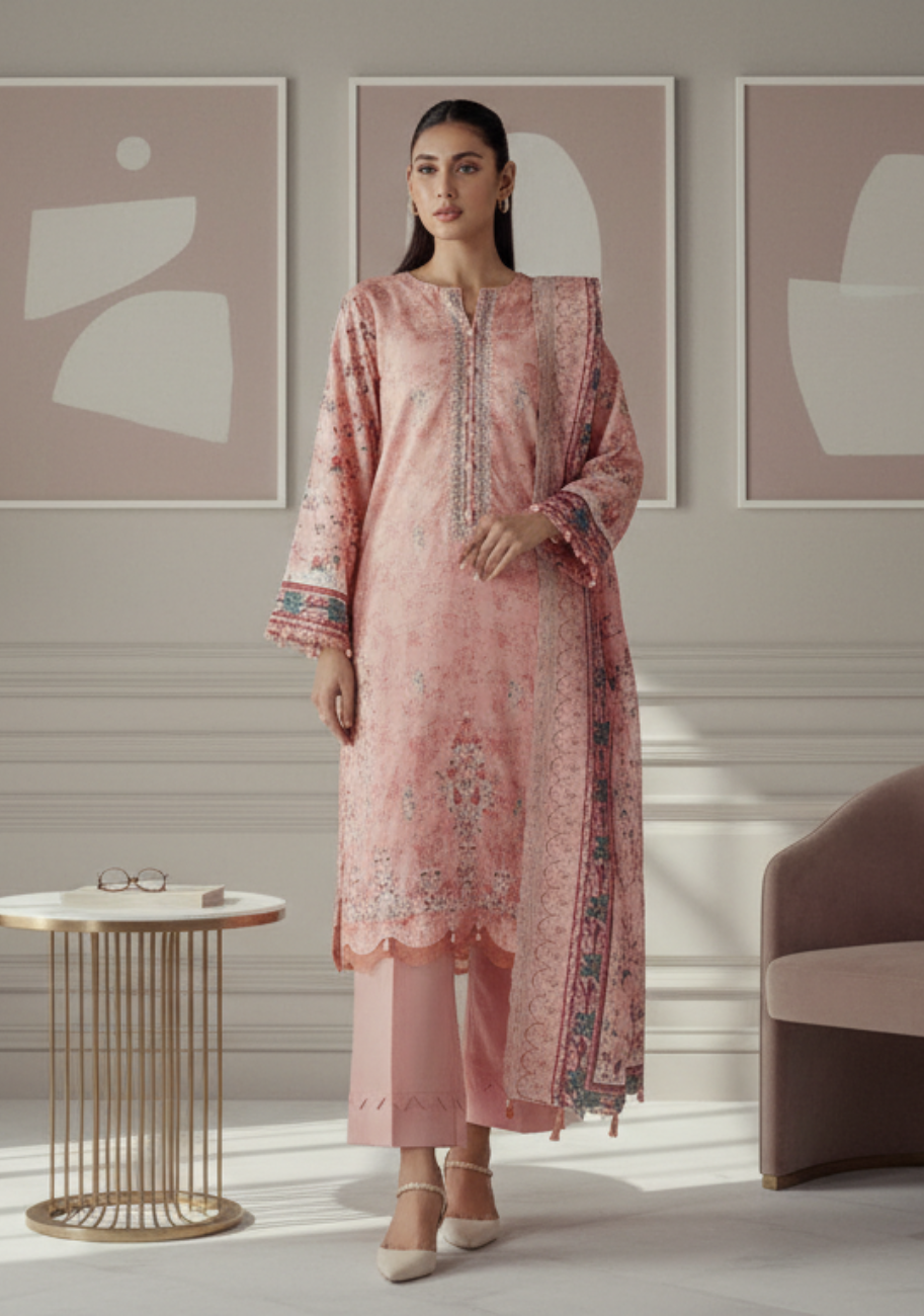 Salina Cutwork Premium Embroidered Lawn 3pc D10