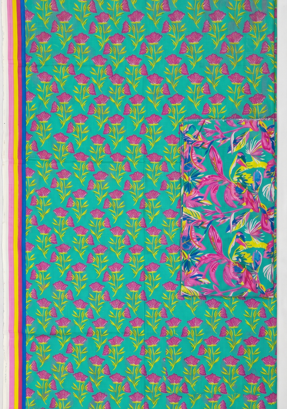 Alkaram Printed Luxury Lawn Shirt & DupattaD7