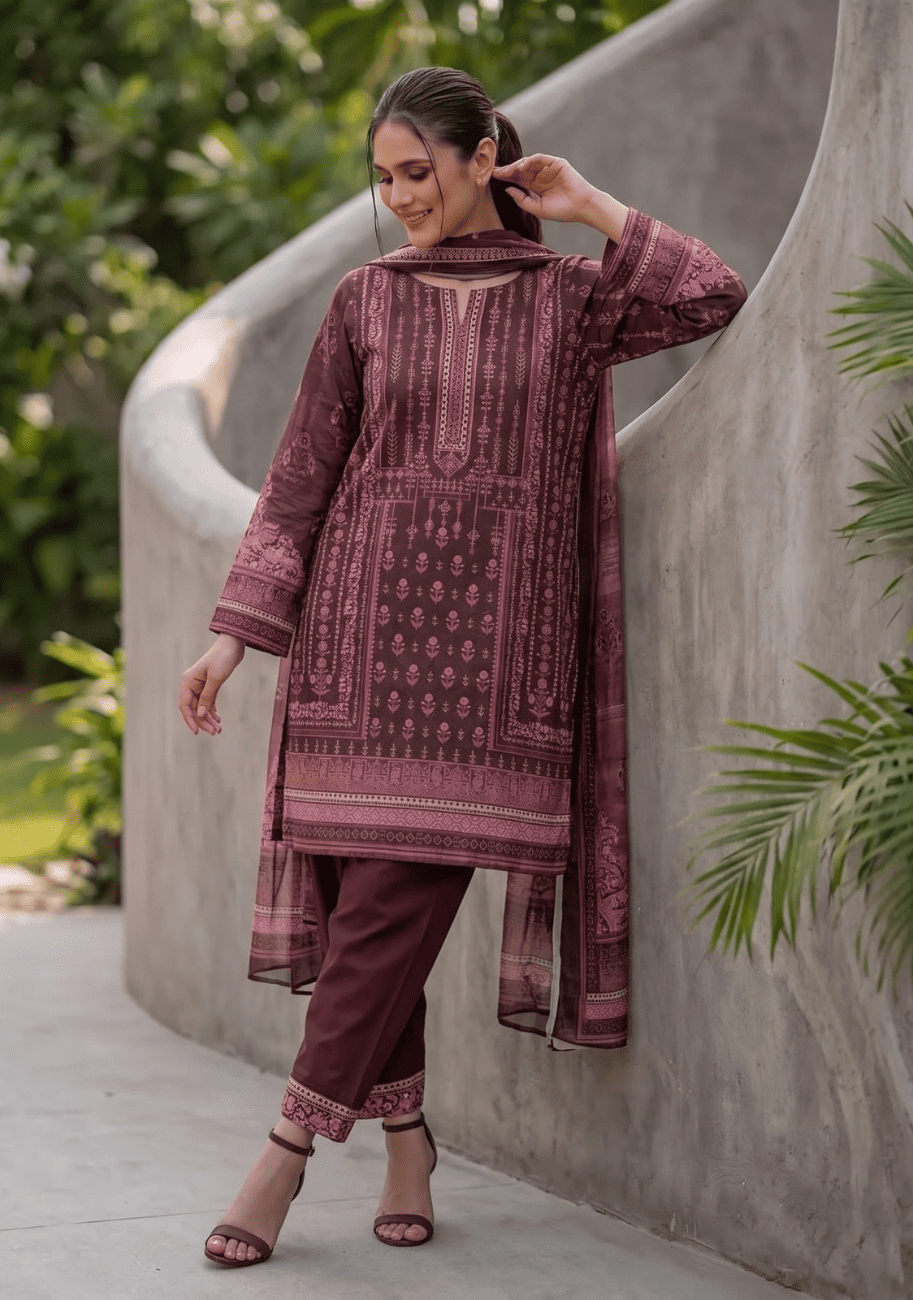 Zellbury Premium Khaddar 3pc V1 D6