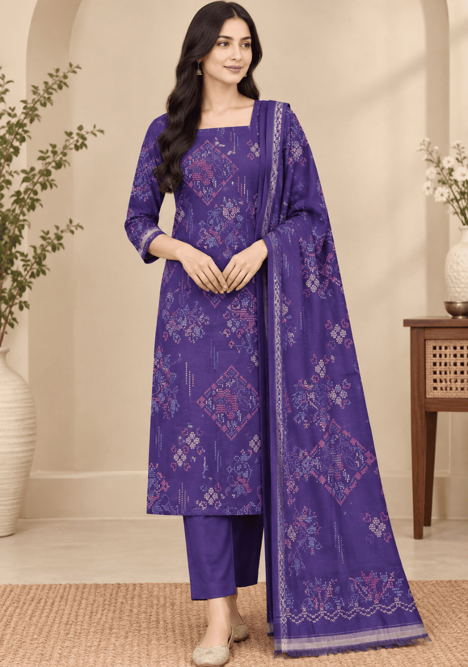 Saya Printed Khaddar 3PC-V1-D6