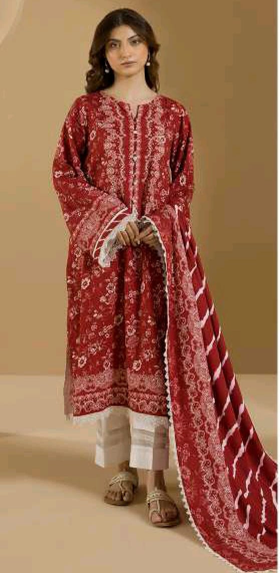 Zellbury Printed Linen 3pc D11