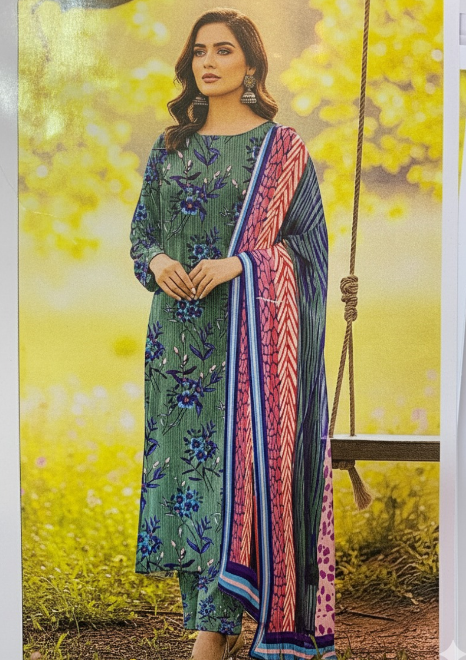 Bin Inam Banadora Linen Allover 3pc D11