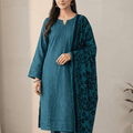HZ Embroidered Velvet Shawl 3PC Suit Vol.2 D6