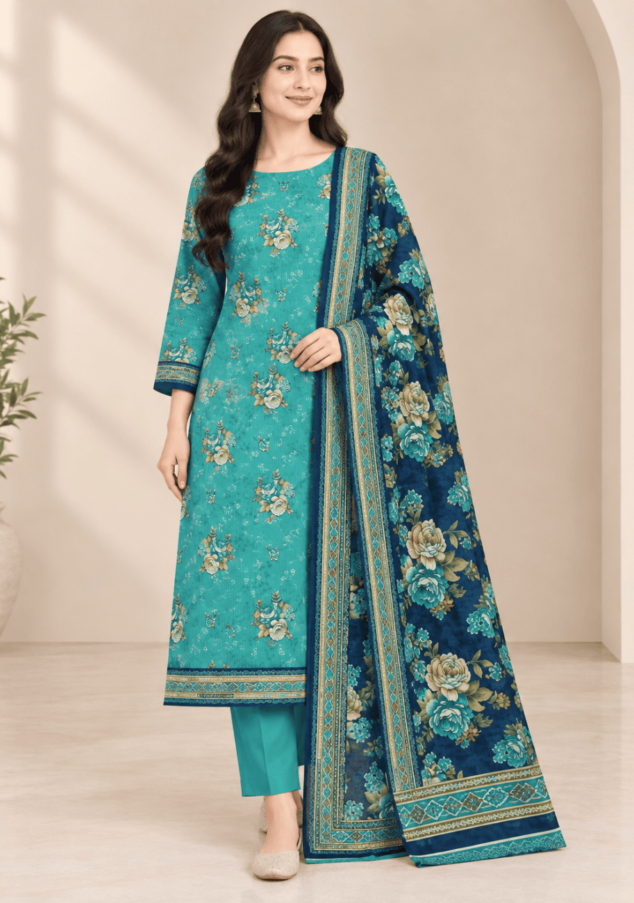 Khaadi Printed Khaddar 3PC-V1-D6