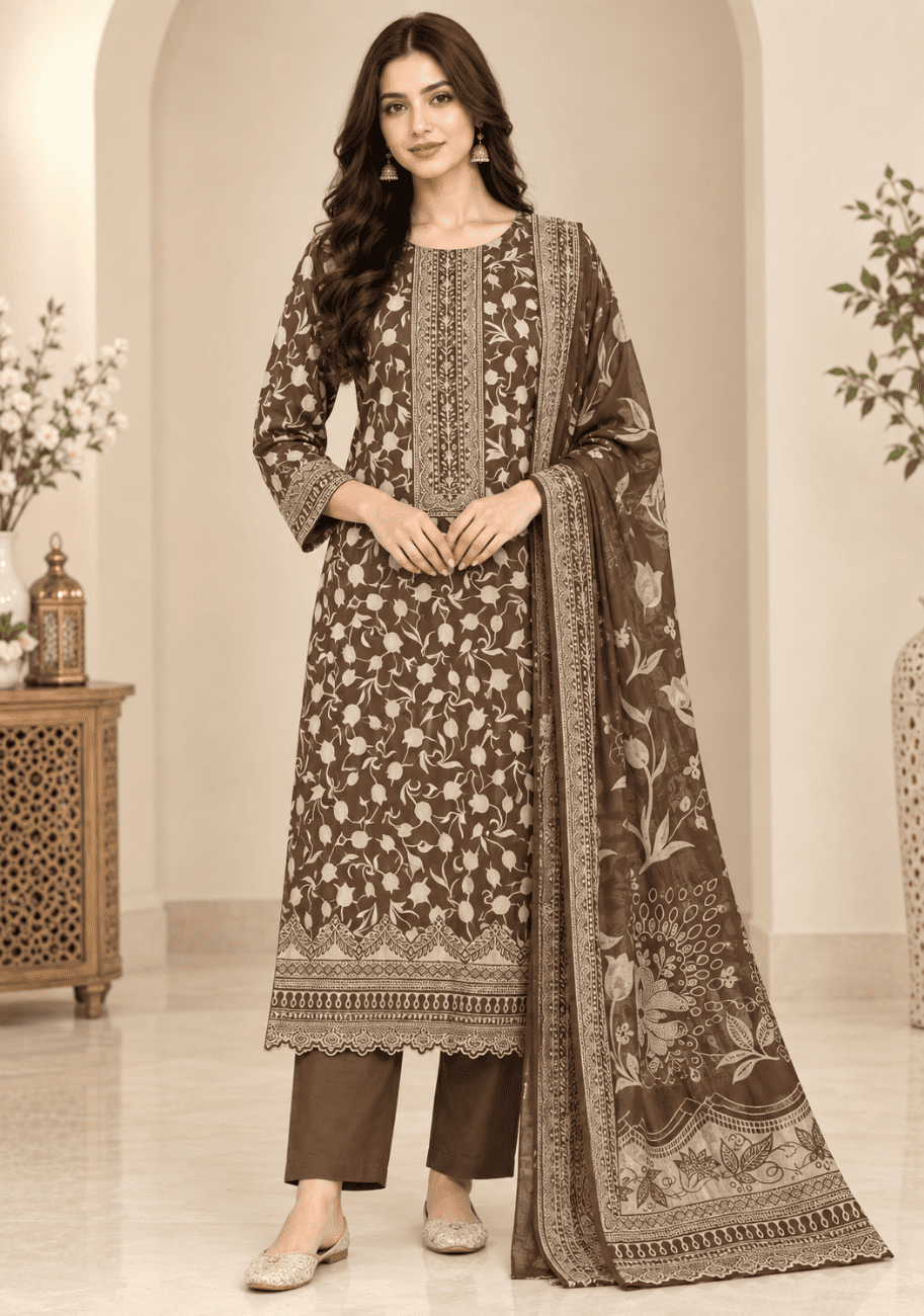 Sabeen Printed Cotton 3PC-V2-D6