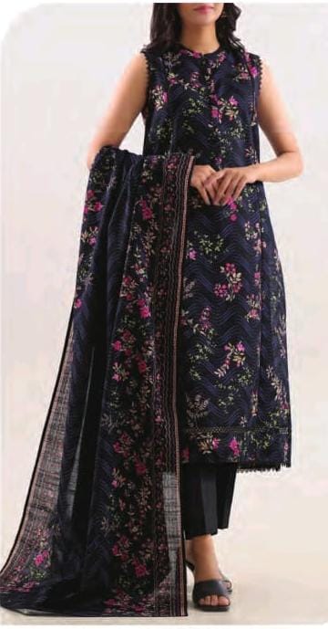 Saya Printed Cotton Khaddar 3pc D21