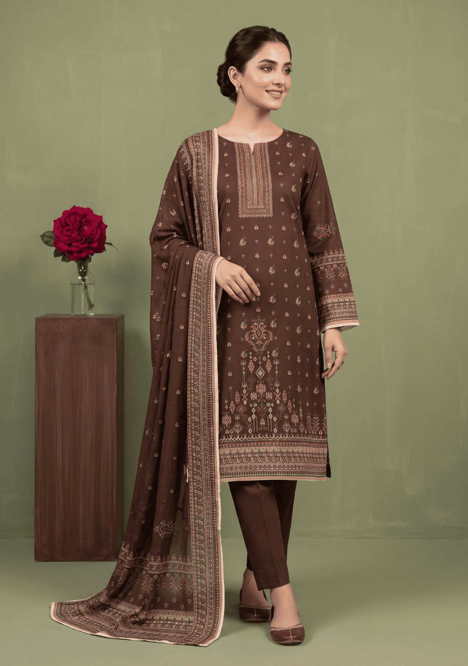 Sabeen Printed Cotton 3PC V3-D6