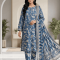 Bin Saeed Luxury Lawn 3Pc Suit Vol-2D23