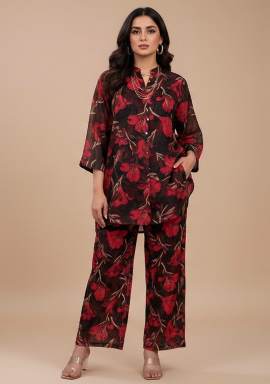 Sabeen Zari Allover Printed Premium Summer Lawn 2pc-V3-D7