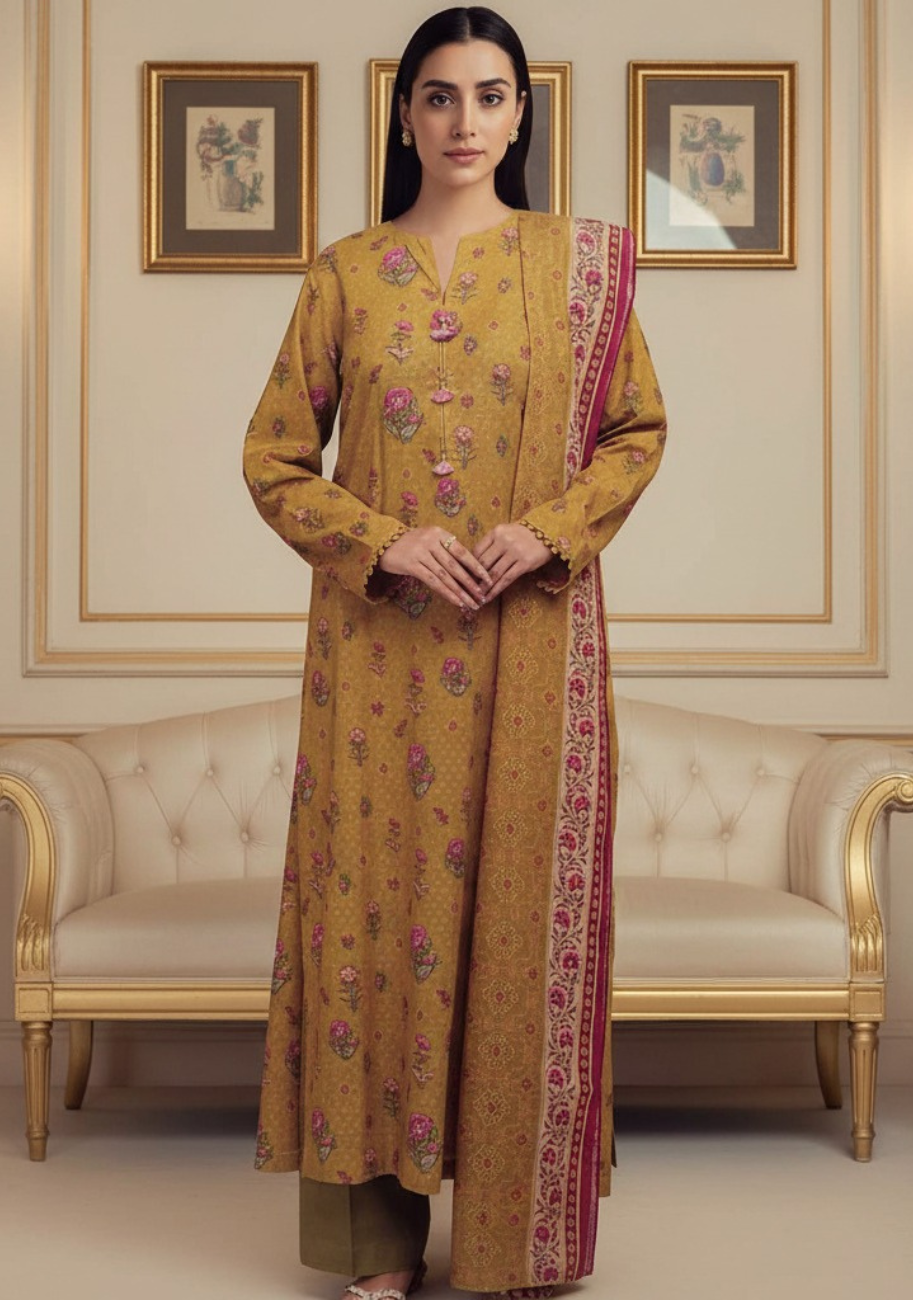 Kayseria Printed Lawn 3pc D4