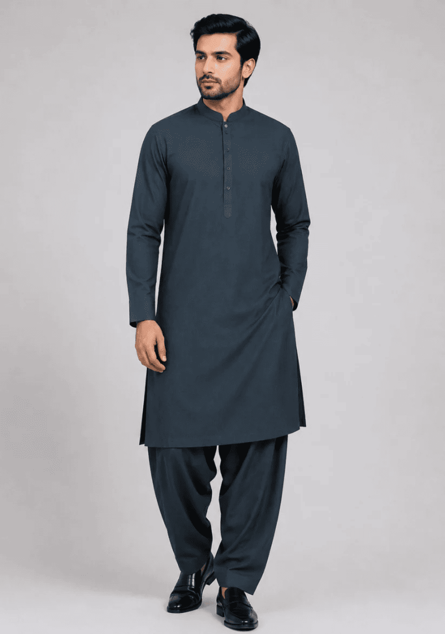 Bin Inam Burak Gents Unstitched Soft Wash N Wear Suit Vol-1-D7
