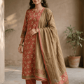Bin Saeed Printed Khaddar 3PC Suit Vol.02 D7