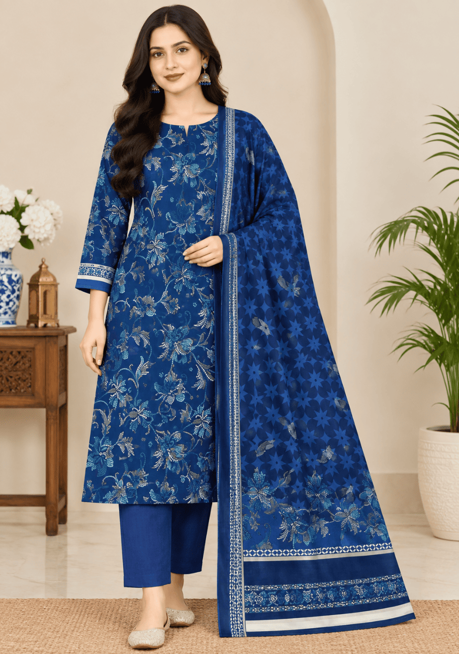 Saya Printed Khaddar 3PC-V1-D16