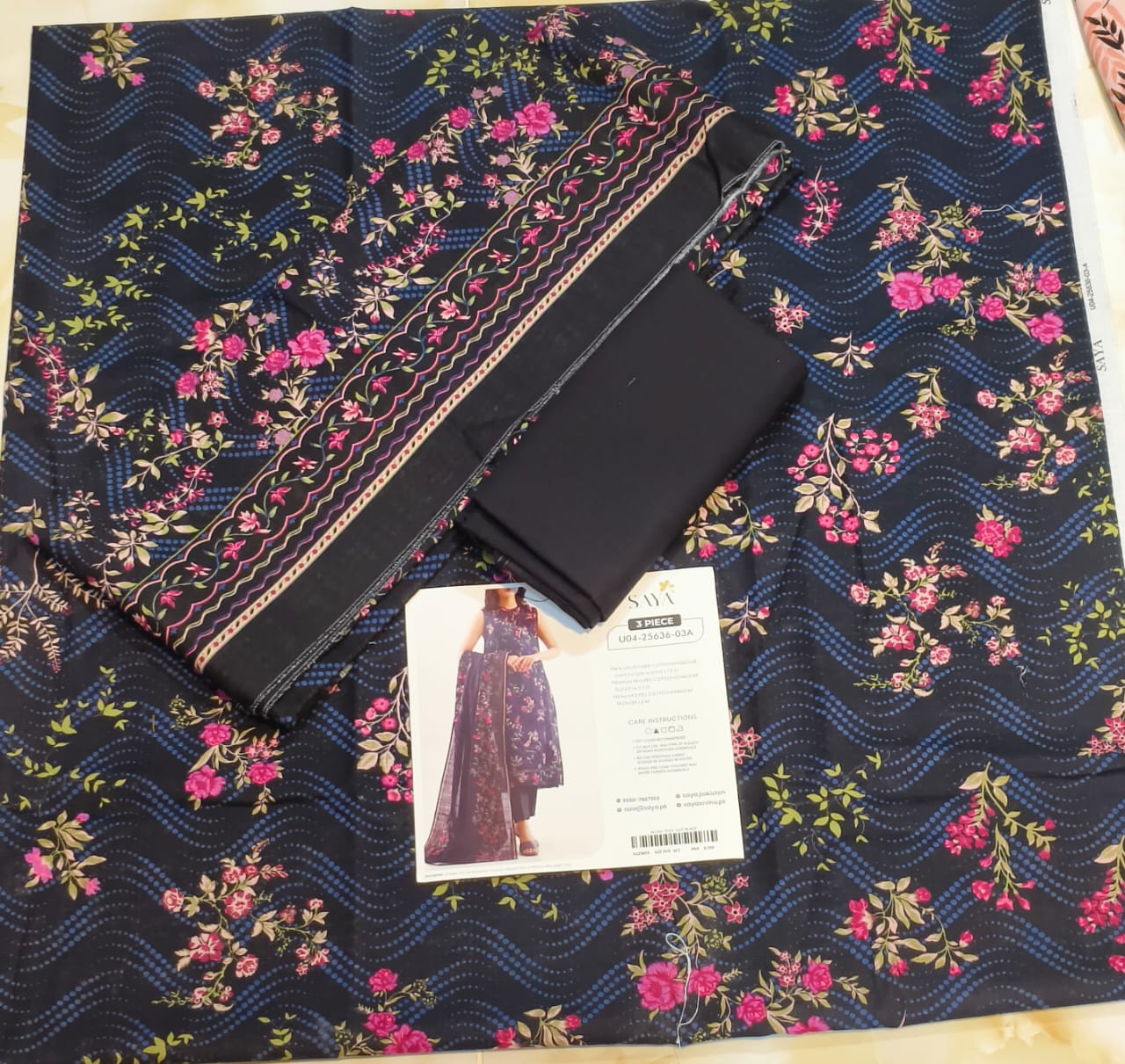 Saya Printed Cotton Khaddar 3pc D21