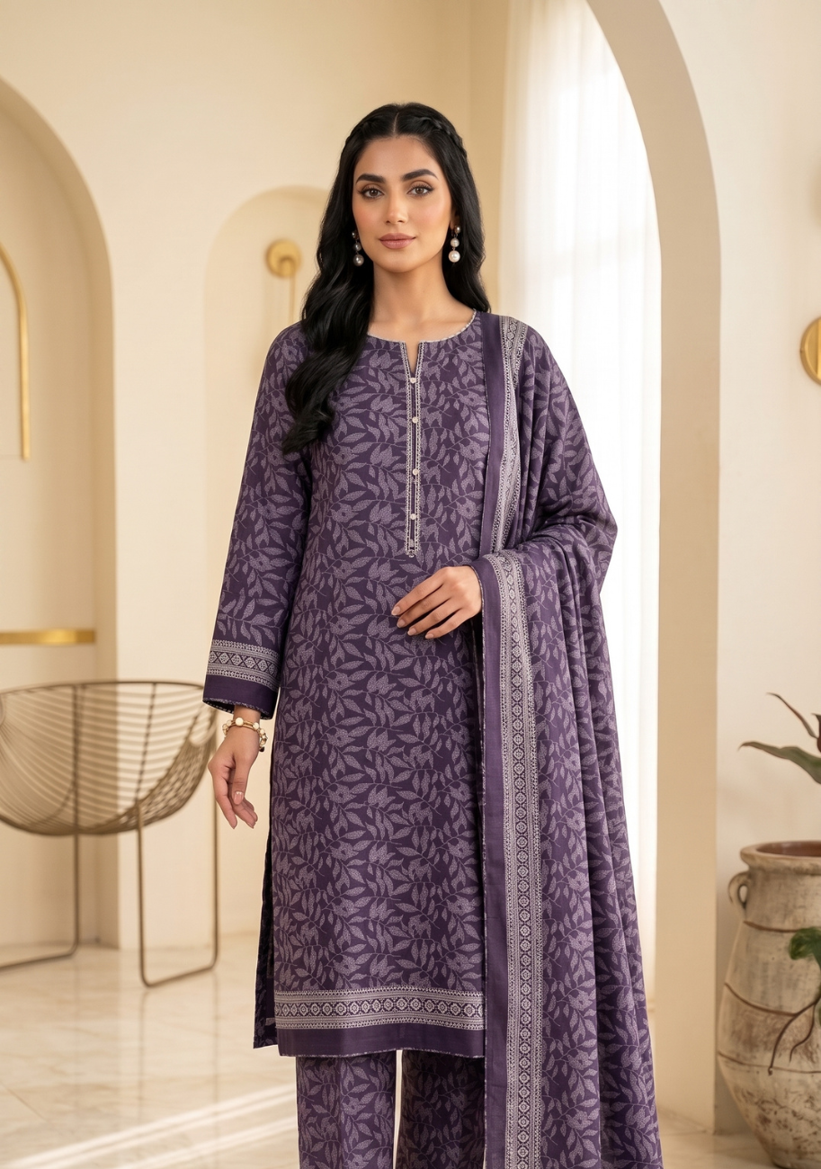 Narmin by Narkins Luxury Lawn 3Pc Suit Vol-1D12