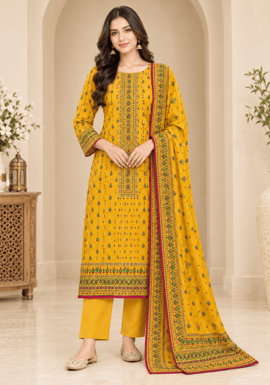 Sabeen Printed Cotton 3PC-V2-D8