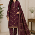 Bin Saeed Luxury Lawn 3Pc Suit Vol-3D8