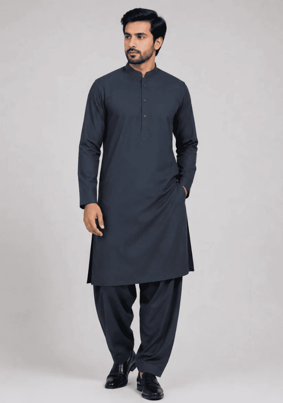 Bin Inam Burak Gents Unstitched Soft Wash N Wear Suit Vol-1-D6