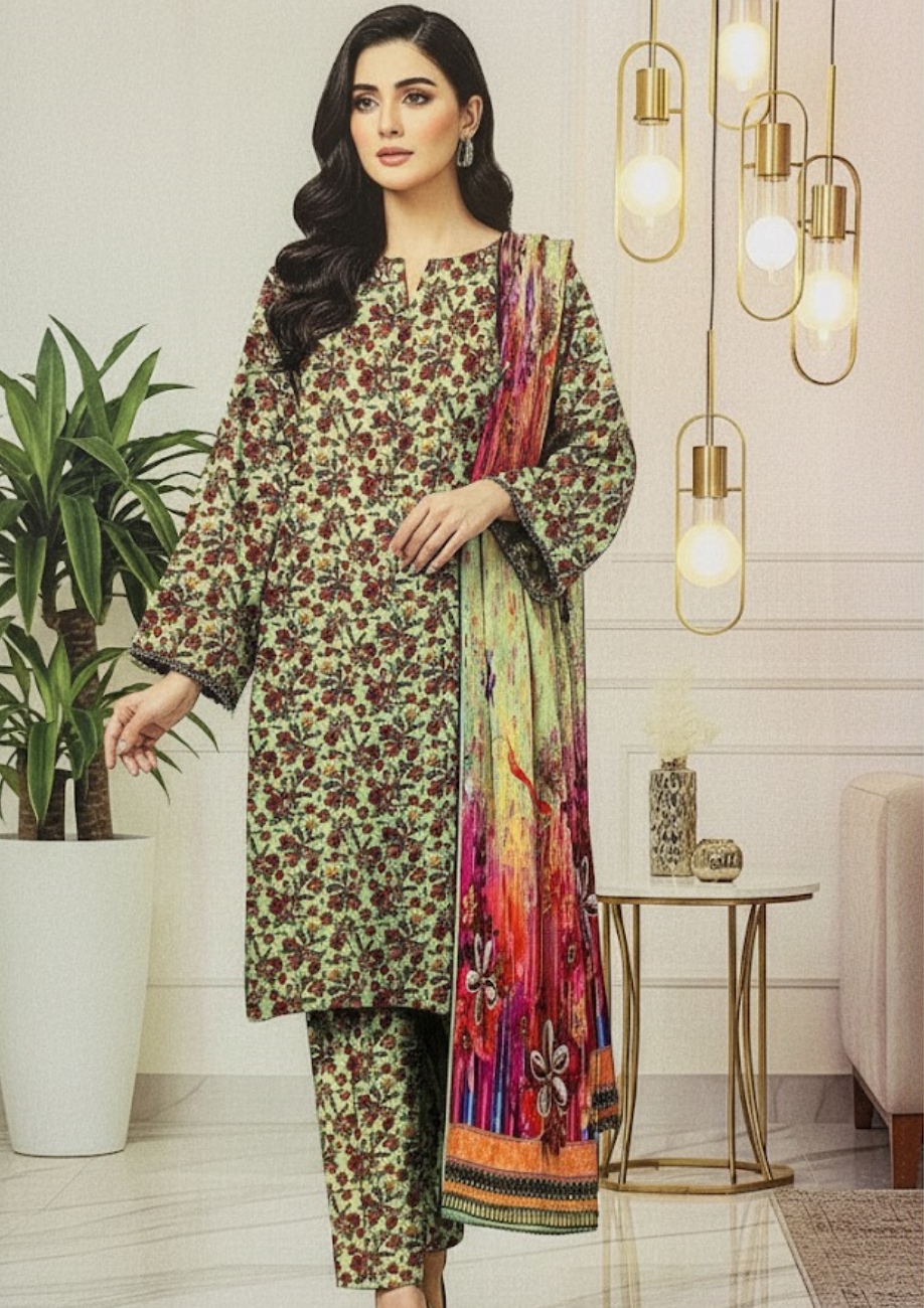 Bin Inam Banadora Linen Allover 3pc D16